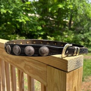 Vintage Appaloosa Leather Belt w/19 Walking Liberty & Eagle Silver Half Dollars
